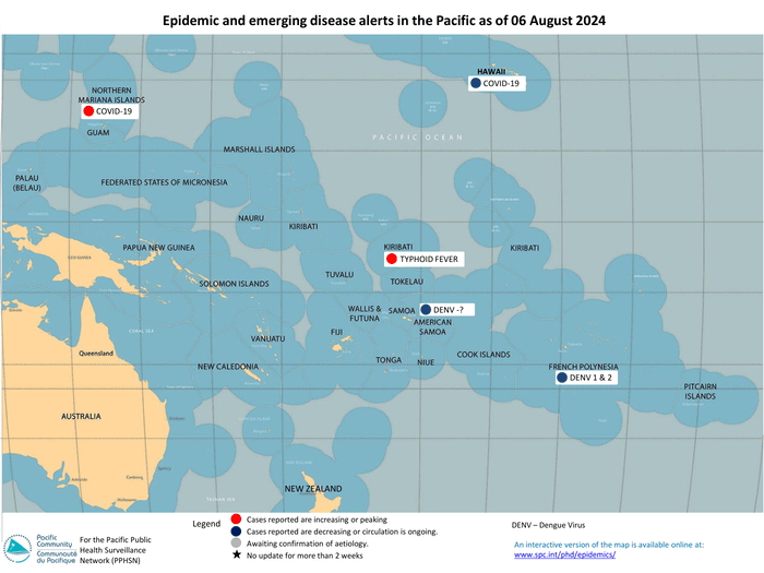 Epidemic and Emerging Disease Alerts in the Pacific: 6 August 2024